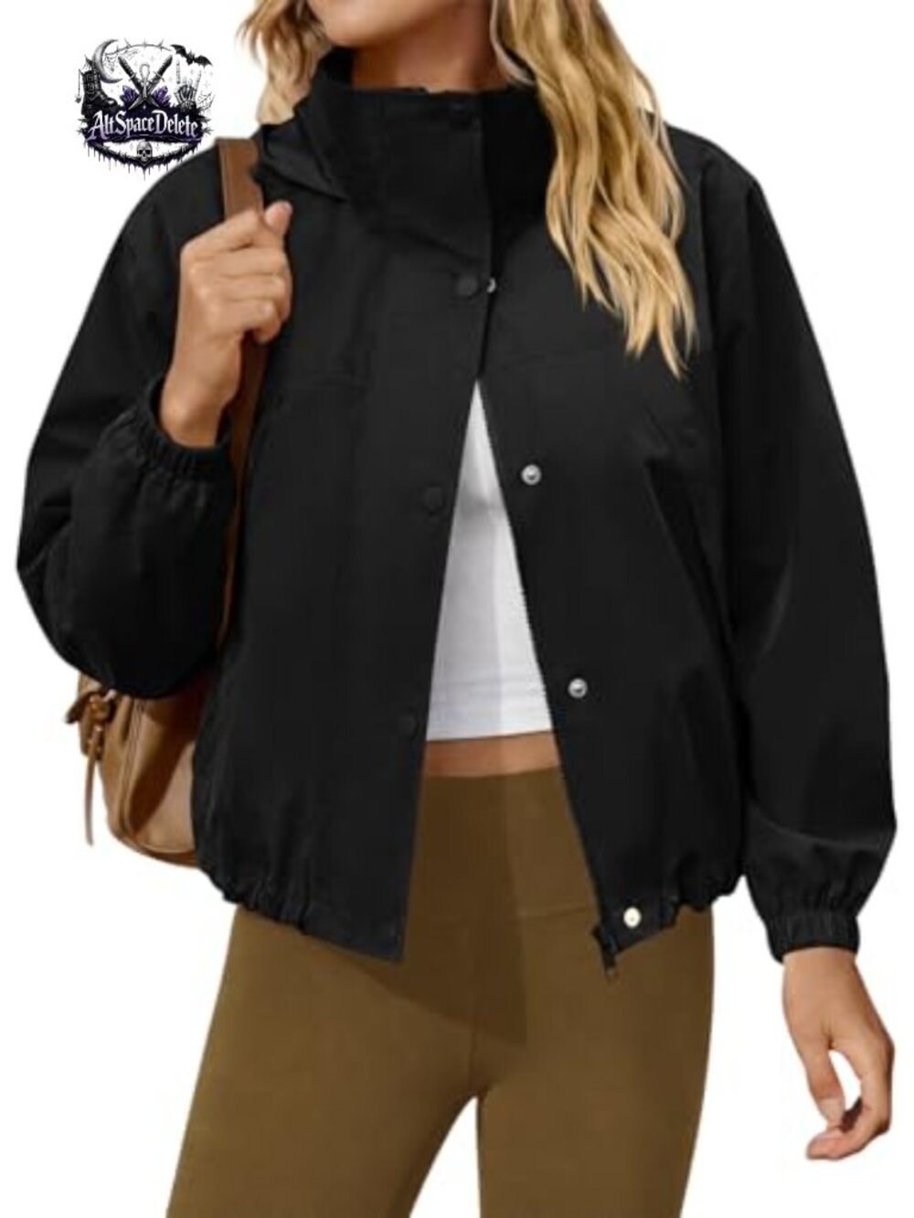 Womens Light Rain Jacket Windbreaker Hooded Athletic Spring